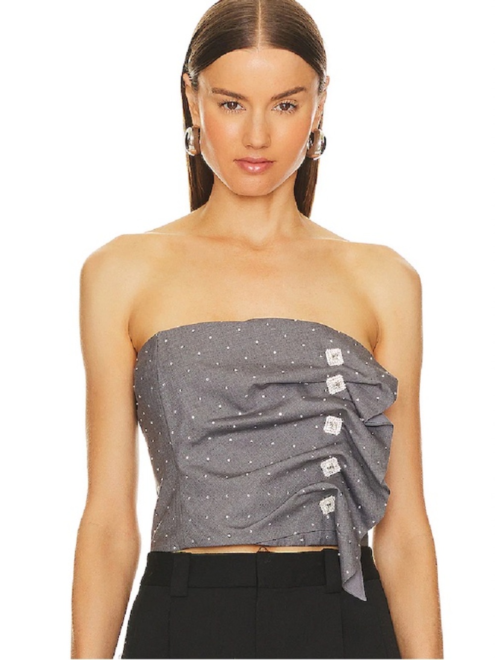 Lovers and Friends x Bridget | Amory Strapless Crop Top Corset | SMALL NEW! Chic